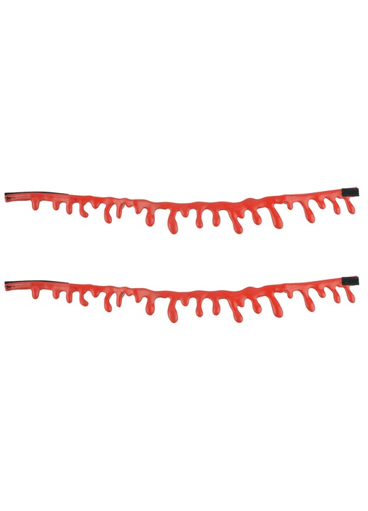 Halloween vámpír nyaklánc, vér choker nyaklánc, ijesztő, Halloween parti dekorációk, 2 db, merész