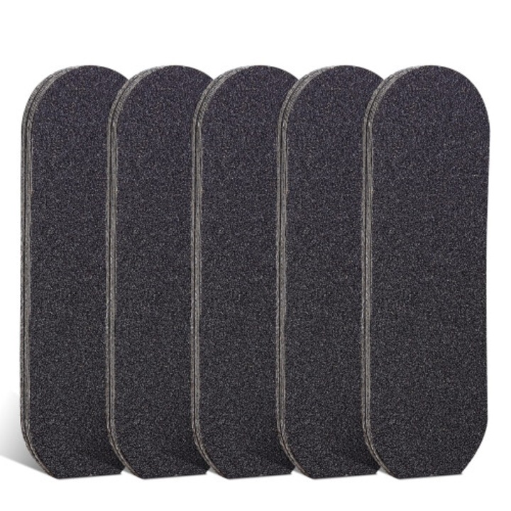 Set 50 buc Pile Pedichiura Refill pentru Piele Moarta Alb