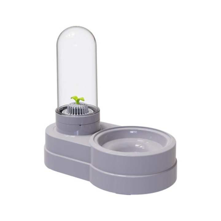 Dispenser apa pentru animale, 580ml, cu filtru, automat, pentru caini mici, pisici, iepuri