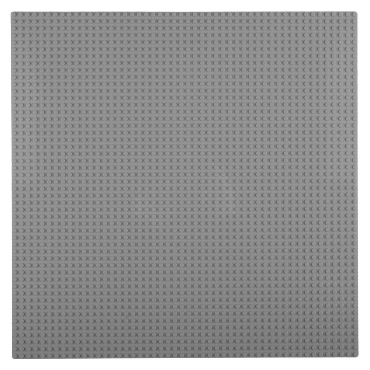 Основа за конструктор, 40x40 см, сив, пластмаса, 1 част