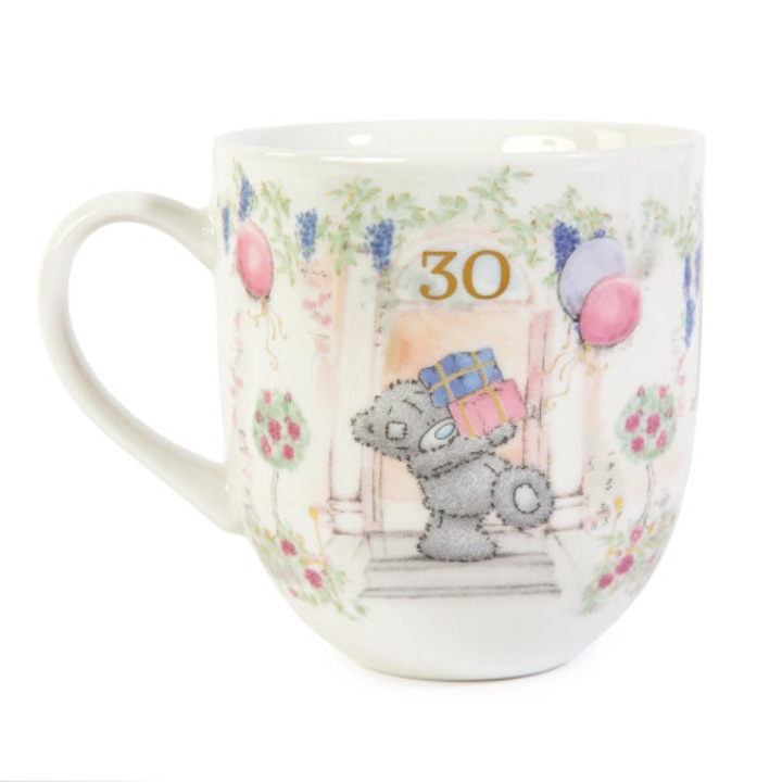 Cana portelan fin Tatty Teddy, cadou 30 ani, cutie cu folie, 350ml