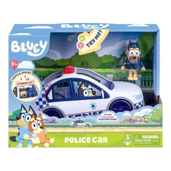 Joc de societate Bluey Masina de Politie albastru