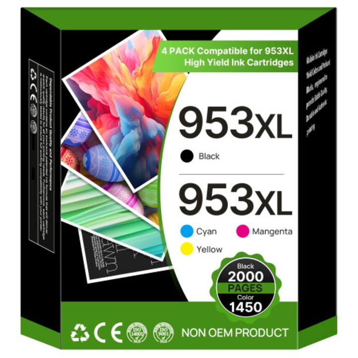 953XL csere tintapatron, nagy kapacitású, fekete