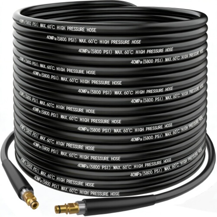 Furtun prelungitor 25m pentru aparat de spalat cu presiune, OEM, alb