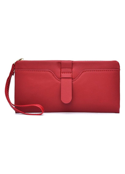 Portofel dama multifunctional capacitate mare culoare uni 20x10cm
