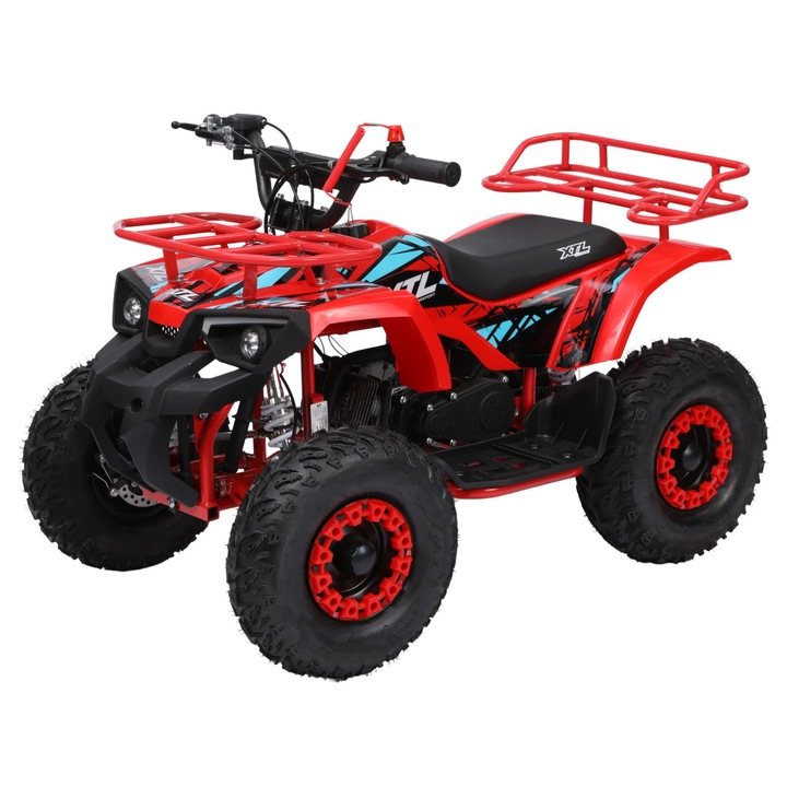 Mini ATV Copii ARES 49cc – Pornire la sfoara, Motor 2T (Benzina), Offroad - Rosu