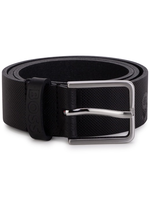 Curea baieti Boss piele naturala negru 85cm