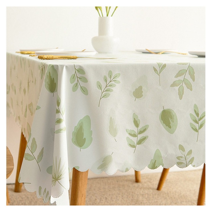 Pasztorális PVC vízálló asztalterítő 90x60cm piros többszínű