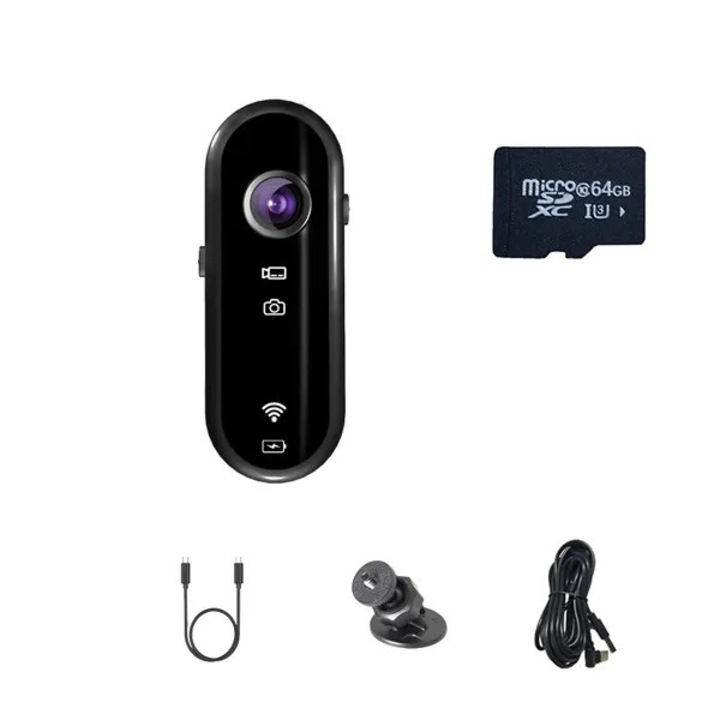 Camera video sport Y3, compacta, negru, 7.5x2.7x2cm