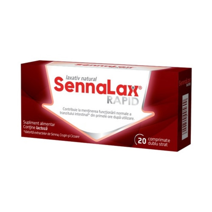 supliment alimentar Sennalax Rapid, 20 comprimate, Biofarm