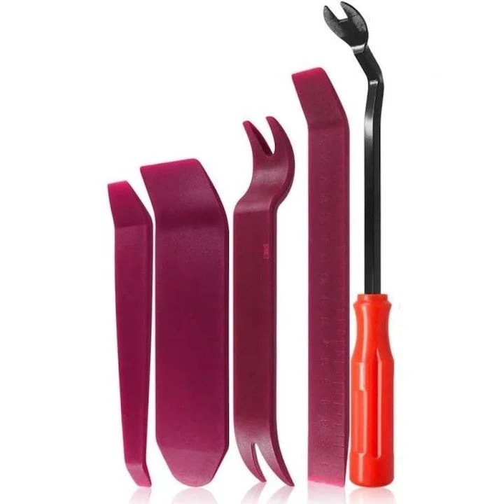Set 5 Leviere Auto pentru Demontare Ornamente, Panouri si Cleme, Plastic Rezistent