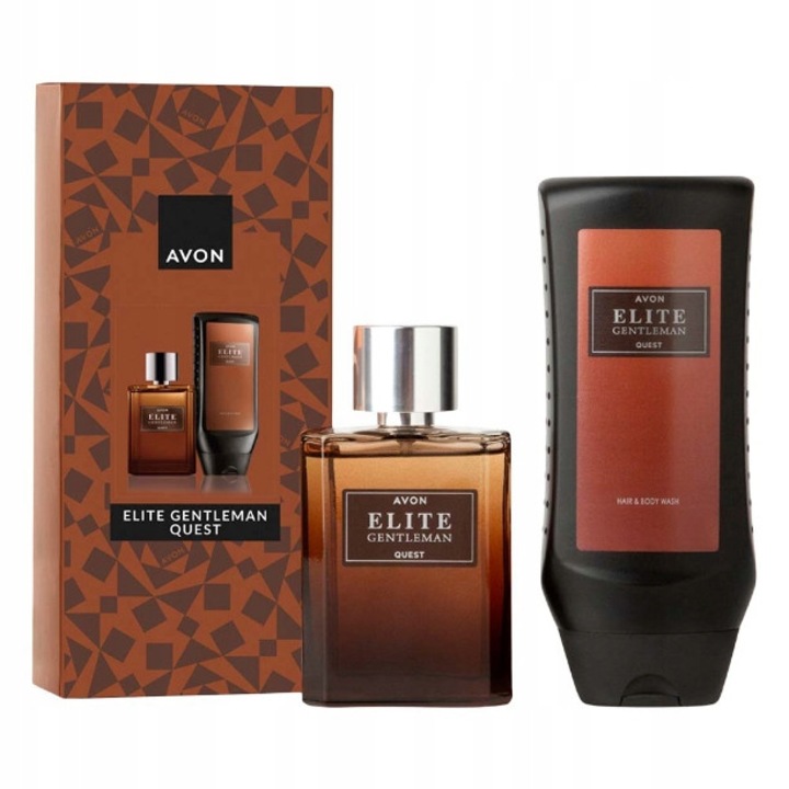 Elite Gentleman Quest ajándék szett, Avon, eau de toilette 75 ml, tusfürdő 250 ml