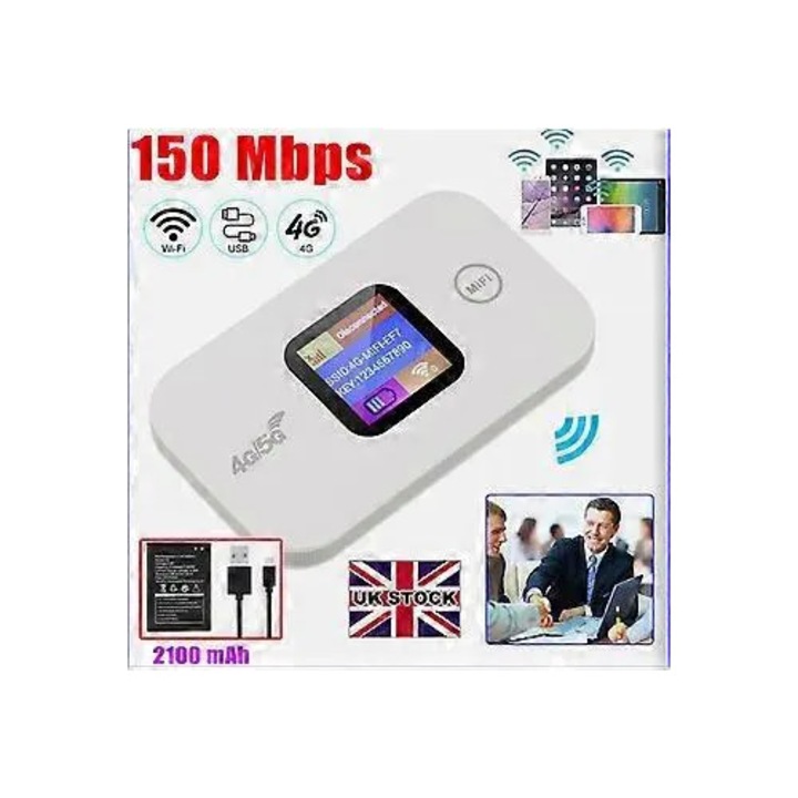 Безжичен преносим рутер 4G 5G LTE MIFI хотспот LCD