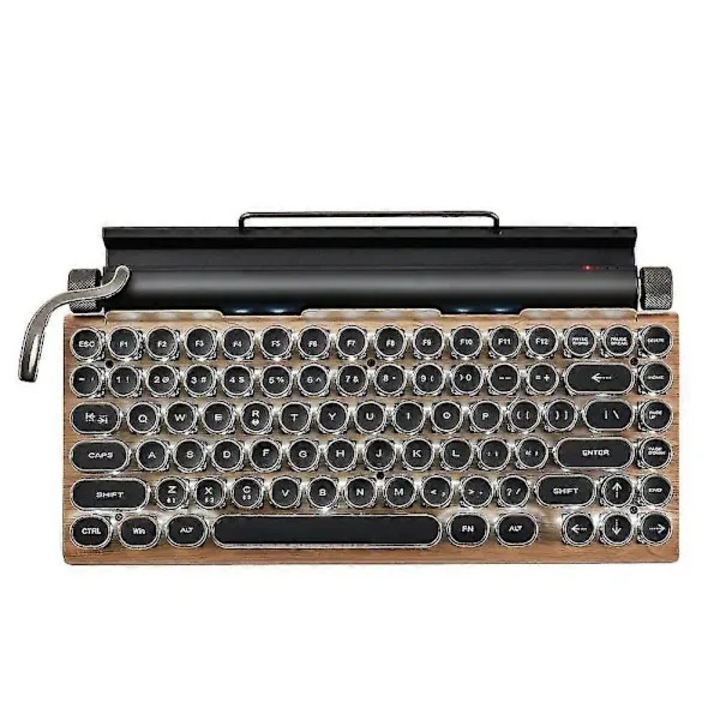 Ретро механична клавиатура Bluetooth 83 клавиша многоцветна 30x12см