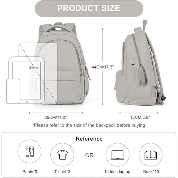 Rucsac laptop impermeabil 20 inch gri capacitate mare USB incarcare