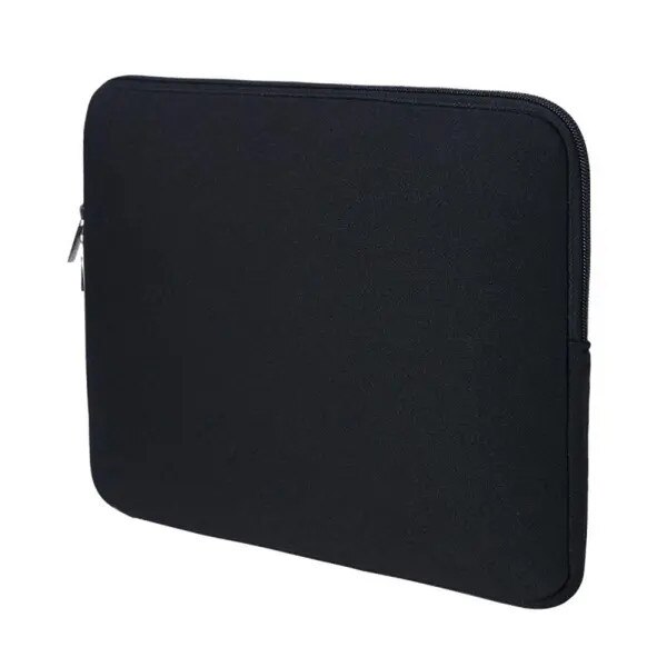 Husa laptop 13.3x13.6 inch, negru, protectie bazica, fermoar neted