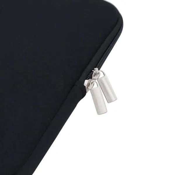 Husa laptop 13.3x13.6 inch, negru, protectie bazica, fermoar neted