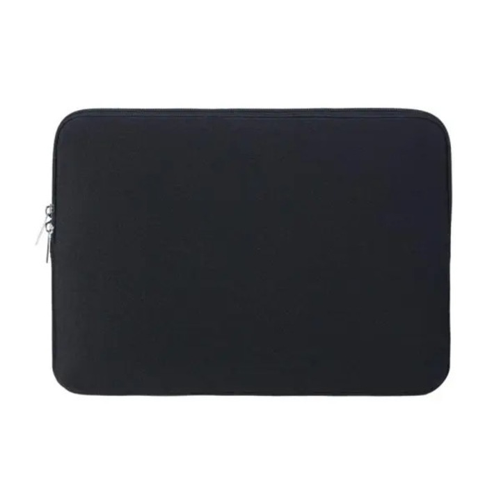 Husa laptop 13.3x13.6 inch, negru, protectie bazica, fermoar neted