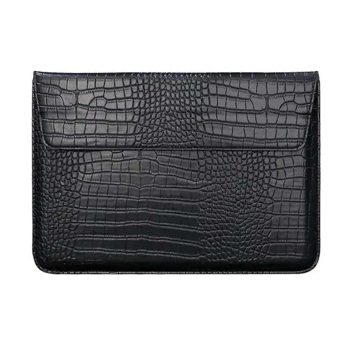 Husa laptop 13 inch piele ecologica model crocodil negru roz maro verde 35.5x25.5x1cm