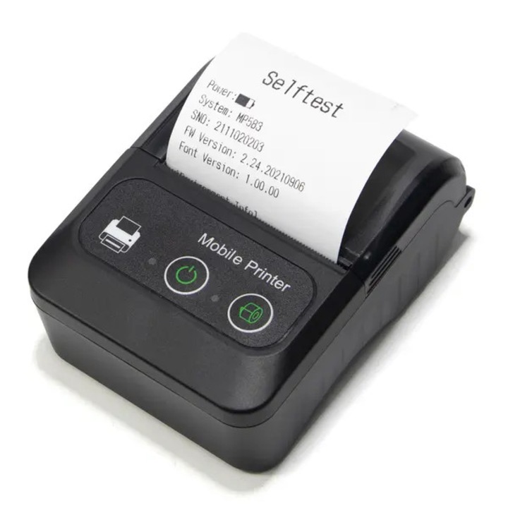 Мини преносим термопринтер, безжичен, Bluetooth, 57 мм, 1500 mAh