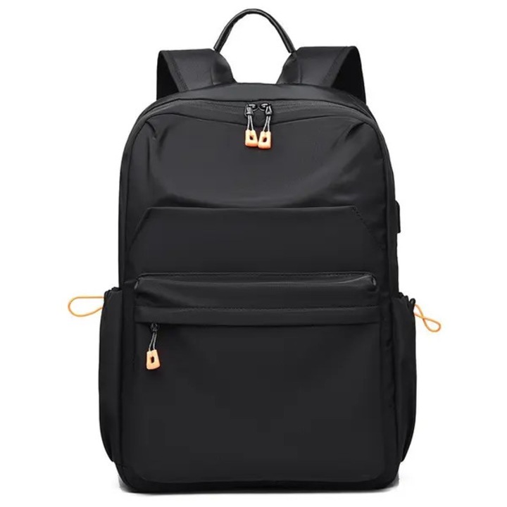 Rucsac laptop 15.6 inch, rezistent apa, port USB, negru, 43x30x13cm