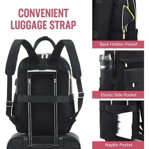 Rucsac laptop 15.6 inch, compartimente multiple, USB, gri albastru, 30x45x18cm