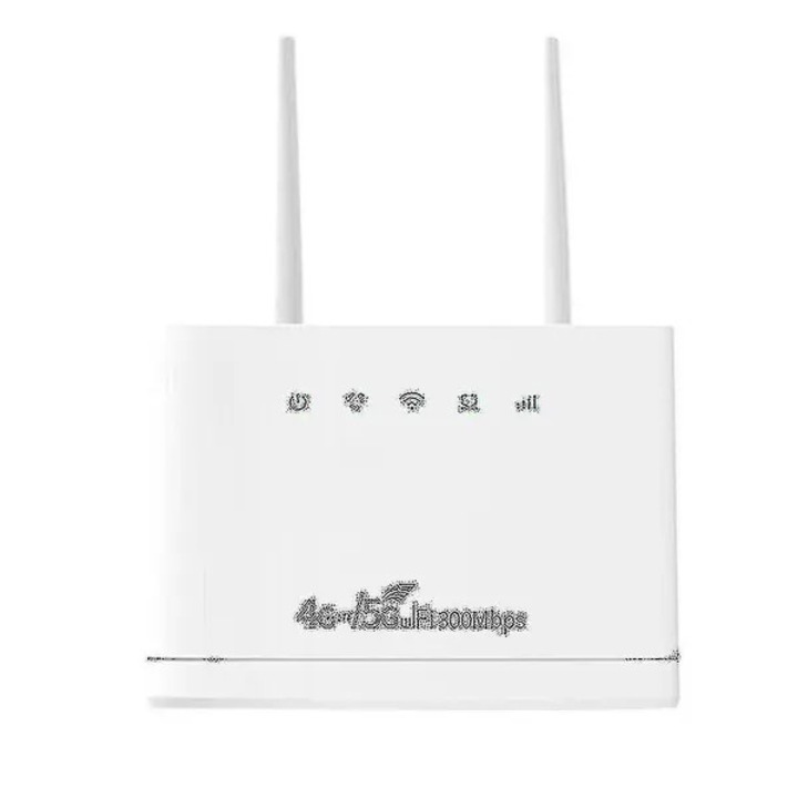 4G LTE vezeték nélküli router R311-PRO, akár 300 Mbps, Wi-Fi 802.11b/g/n 2x2 MIMO, 3 RJ45 port, SIM foglalat, EU adapter, fehér, 22 x 19 x 6 cm