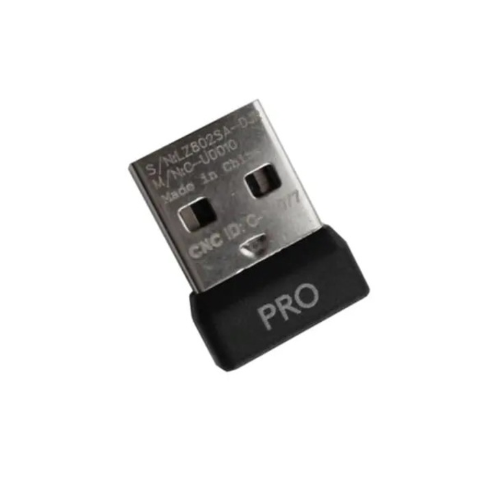 USB vevőegység gaming egérhez, fekete, 1 db, 2x1x0.5cm