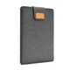 Husa din filt pentru laptop/tableta compatibila MacBook 11/13/15, gri/maro, design subtire