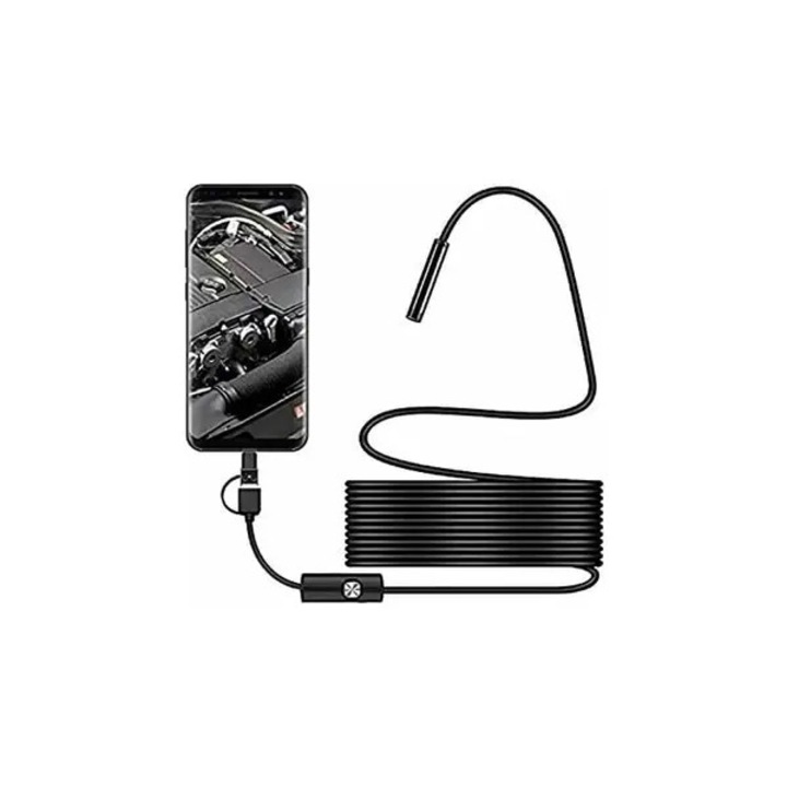 Camera endoscopica USB C, 2MP, 8 LED, rezistenta la apa, 640x480, 1280x720