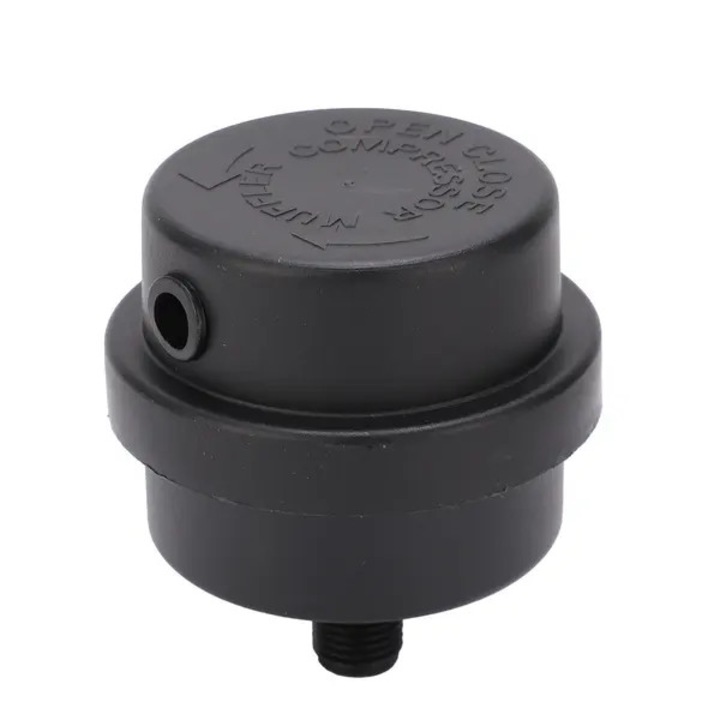 Amortizor zgomot compresor aer fara ulei plastic G1/4 55x72mm
