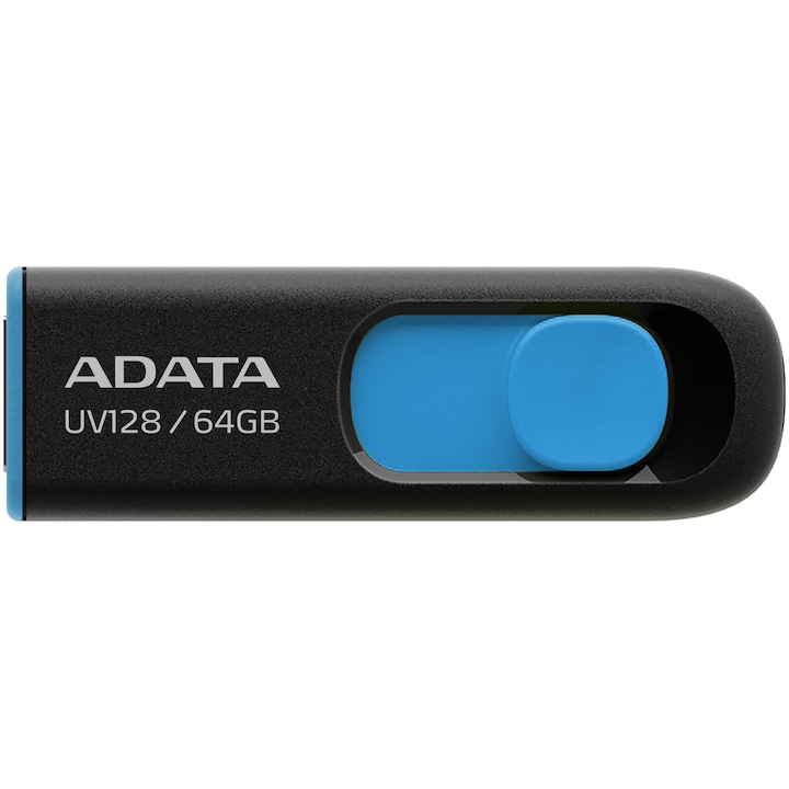 USB памет ADATA UV128, 64GB, USB 3.0, Черна