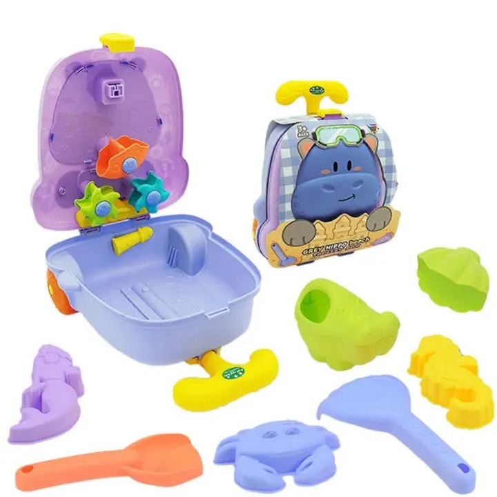 Set jucarii nisip 8 piese albastru