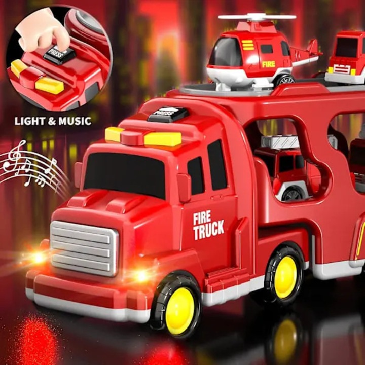 Set vehicule de constructie, frictiune, multicolor, 3-6 ani