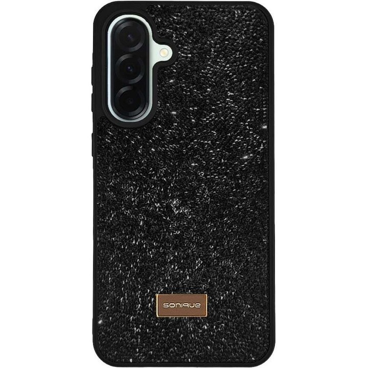 Husa telefon Sonique Lux Diamond negru TPU PC 15x7cm