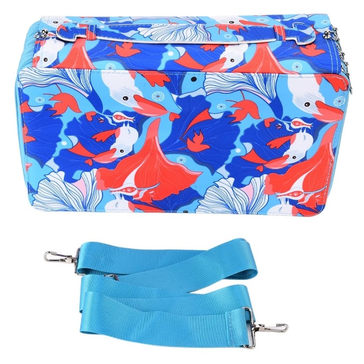 Penar mare capacitate 100 spatii roz 33x20x12cm