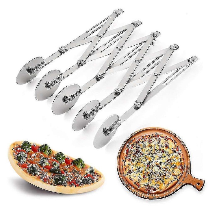 Feliator patiserie ajustabil, inox, multi-roti, argintiu
