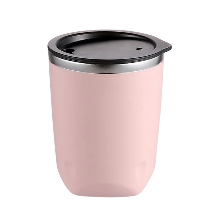 Cana termos 300ml inox izolat pentru bauturi calde si reci, capac glisant etans