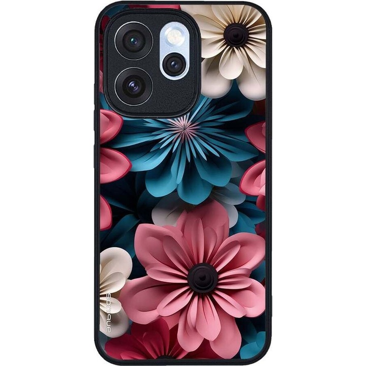 Husa telefon Sonique 3D Flower roz 15x7cm