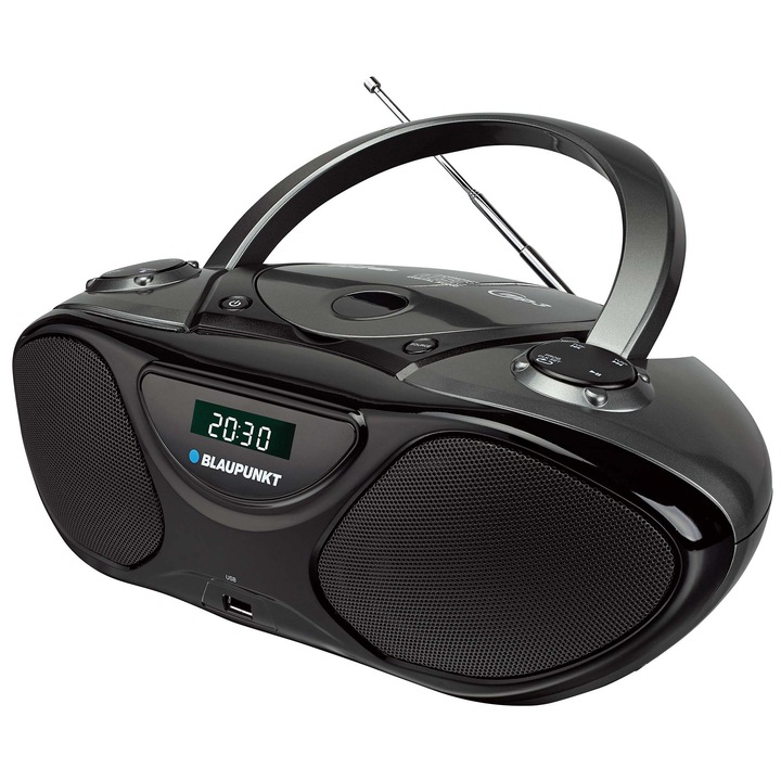 Microsistem Blaupunkt BB14BK, FM, CD, USB, AUX, negru