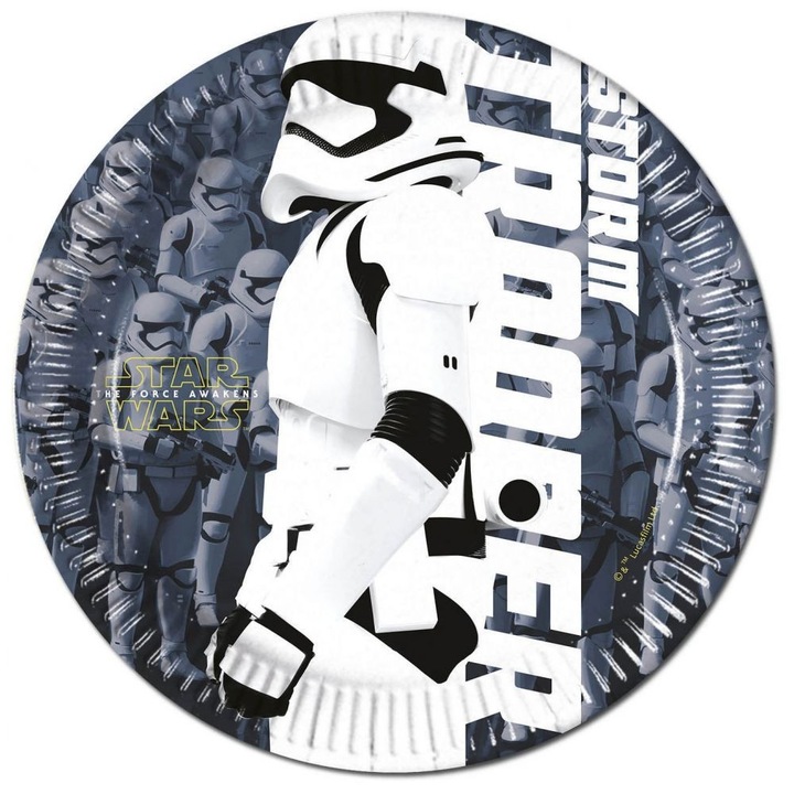 Star Wars papírtányér ébredő erő 8 db-os 19,5cm