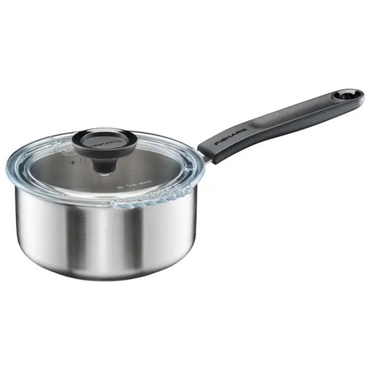 Oala 1.5L, inox reciclat, capac sticla, 270C, 150C