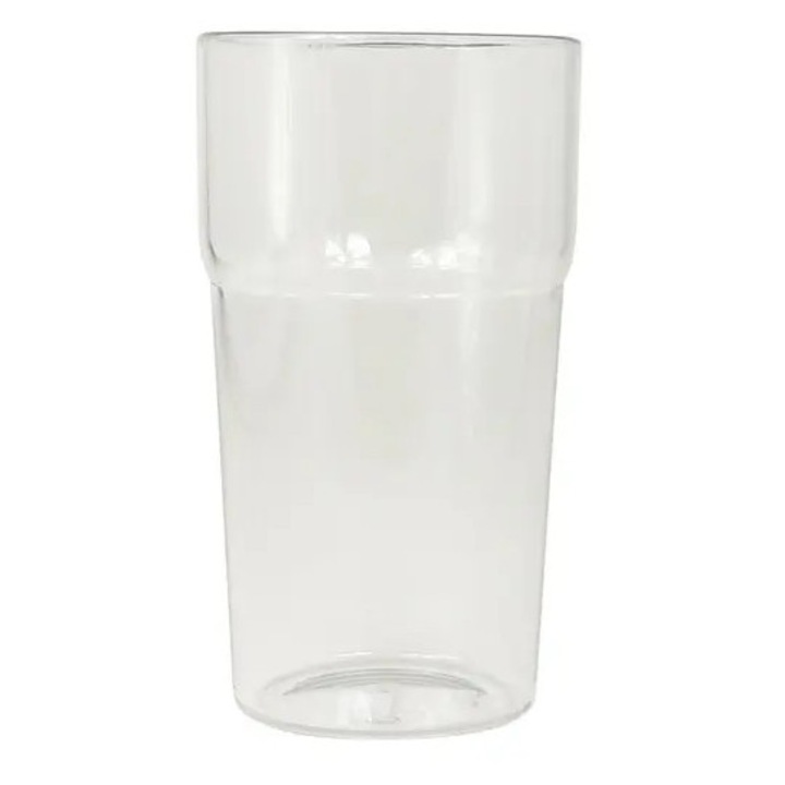 Pahar bere plastic, 50cl, transparent, 8x15cm