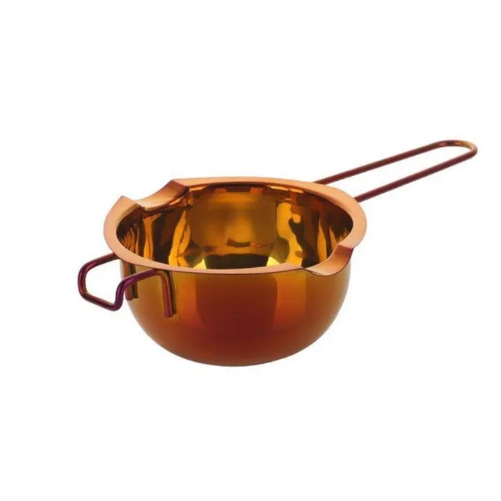 Bol bain-marie, inox, 400 ml, roz auriu, 25x6 cm