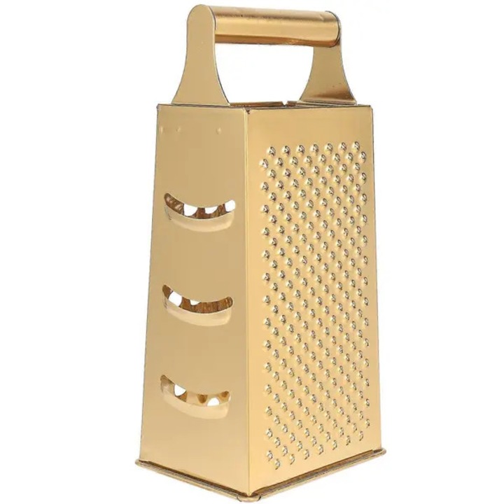 Razatoare multifunctionala, otel inoxidabil, auriu, 10.5x8x23.7cm