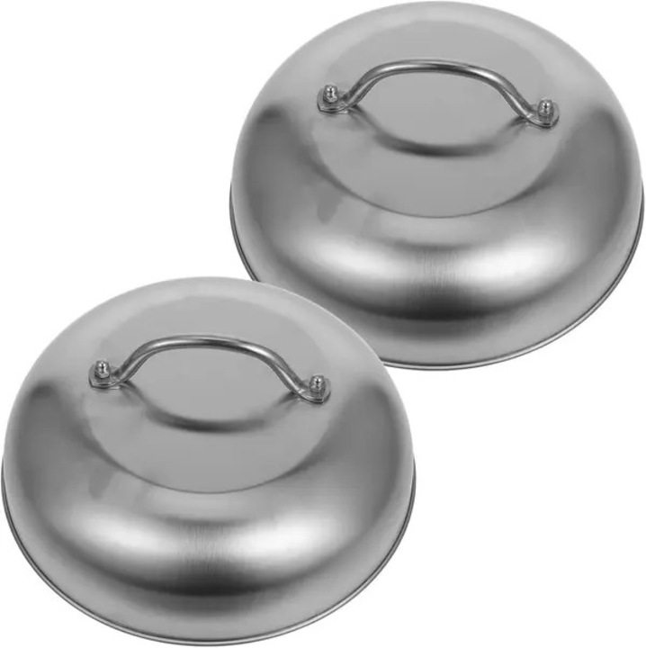 Set 2 capace inox 23cm pentru oale si tigai universale robuste