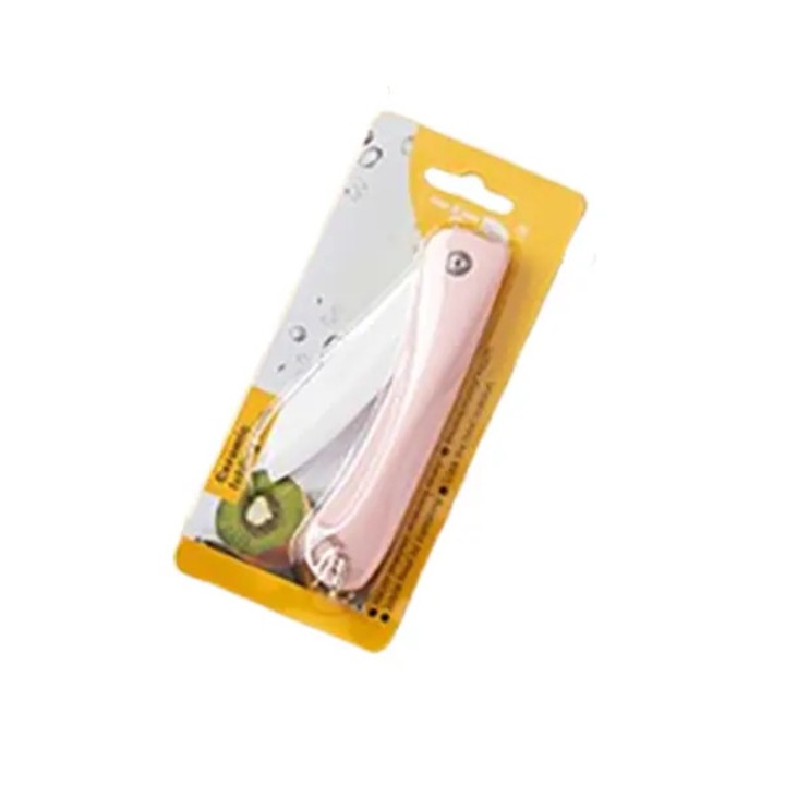 Briceag de buzunar, lama ceramica, compact, verde roz, 19.5x2.5x1cm