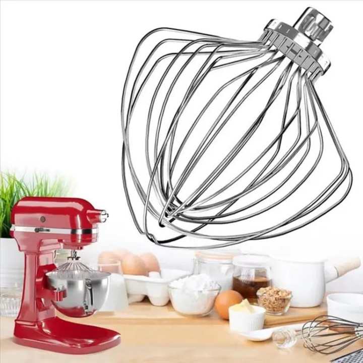 Tel din otel inoxidabil pentru mixer, 11 fire, 7L, argintiu, 250g