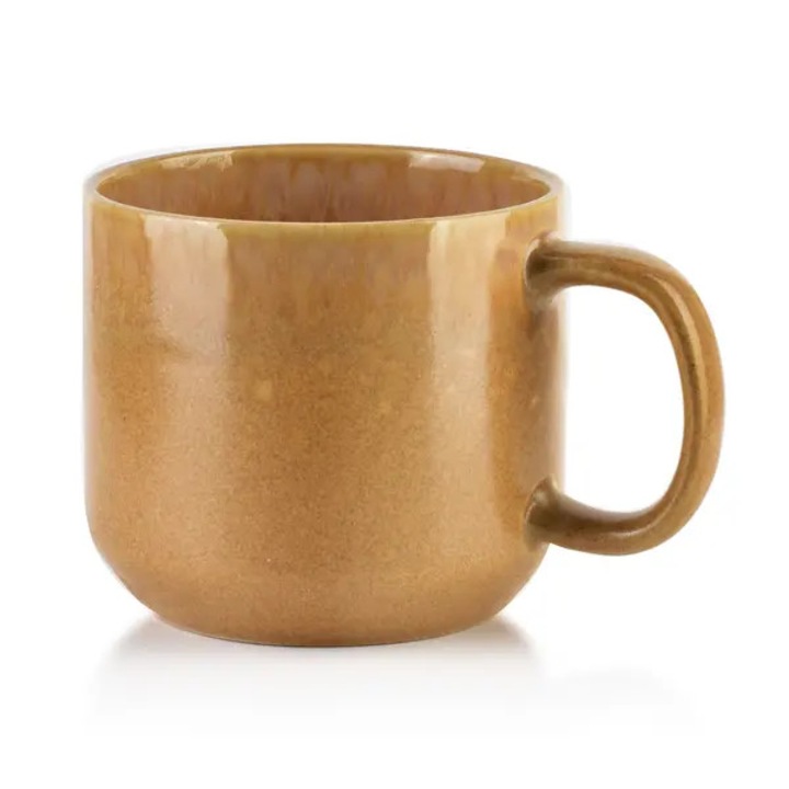 Cana ceramica 400ml maro 13.5x10x9cm