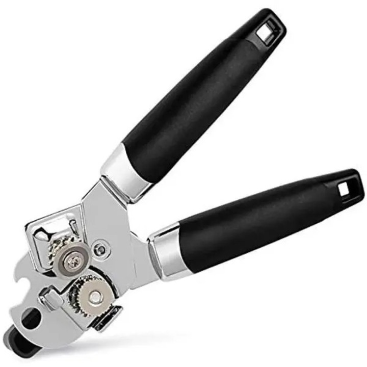 Deschizator conserve manual inox cu deschizator sticle ergonomic